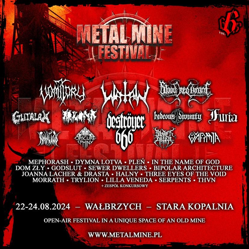 Affiche du festival Metal Mine