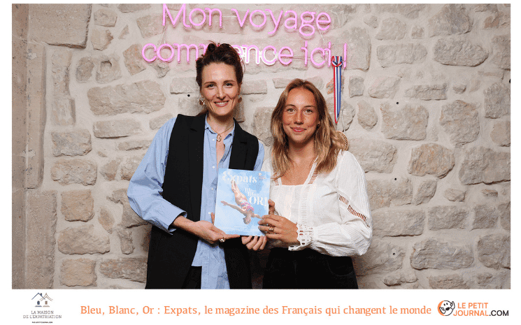 Cecilia Jourdan et Madeleine Bayon lors du lancement du 4e magazine Expats à la Maison de l'expatriation