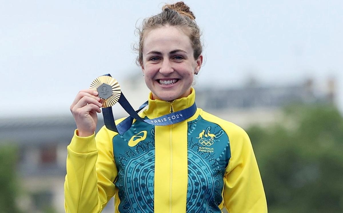 Grace Brown remporte la première médaille d'or australienne aux JO de Paris 2024, en cyclisme sur route_1