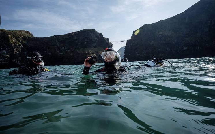 Scuba Diving with Aquaholics at Carrick-A-Rede, Co. Antrim