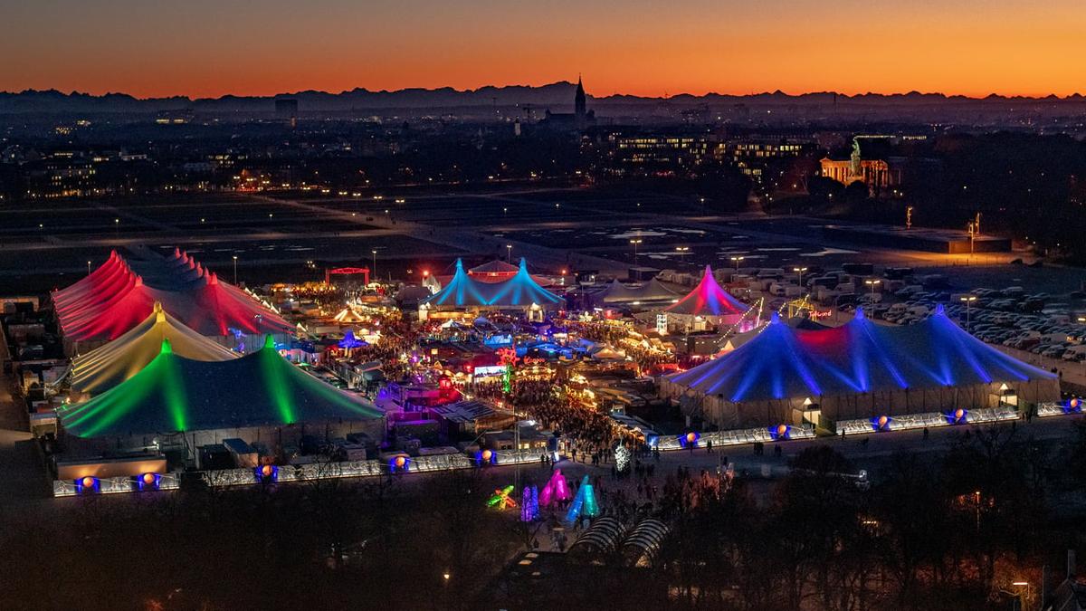 le tollwood festival vu d'en haut