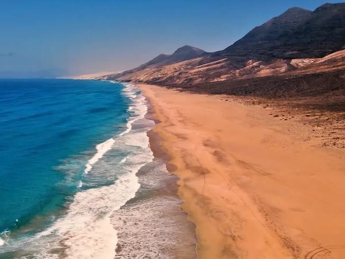 plage de Cofete en Espagne