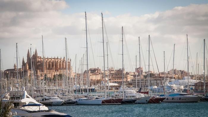 Palma de Mallorca vue de la mer 