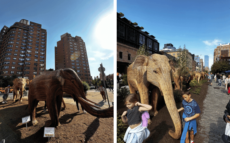 La grande migration d'éléphants à New York