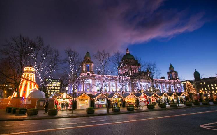 Belfast Christmas Market, Belfast City Hall, Co Antrim