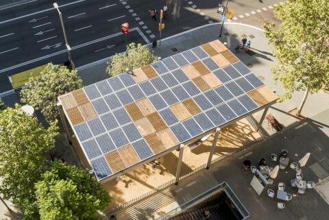 panneau solaire à Barcelone