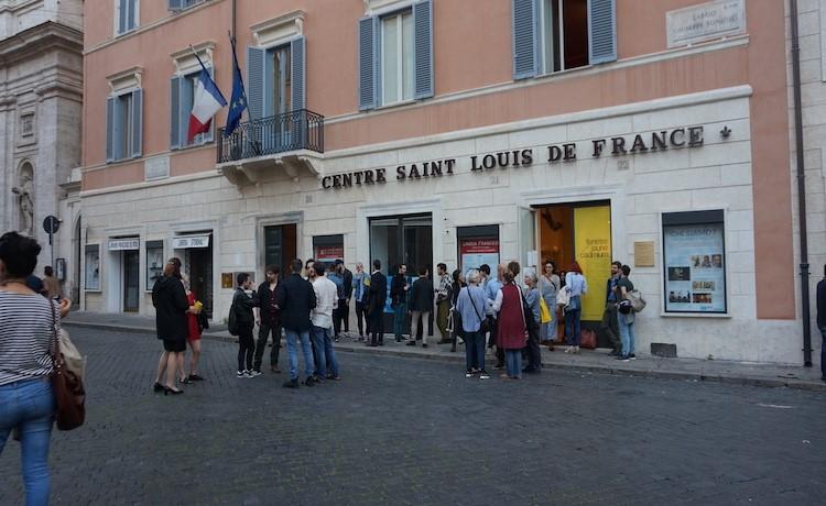 façade de l'institut français saint louis à rome