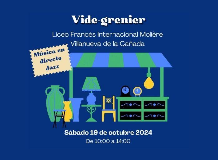 affiche du vide grenier au lycee francais moliere