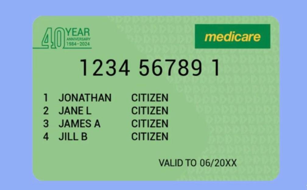 Carte Medicare australienne