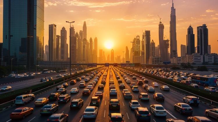 trafic dubai