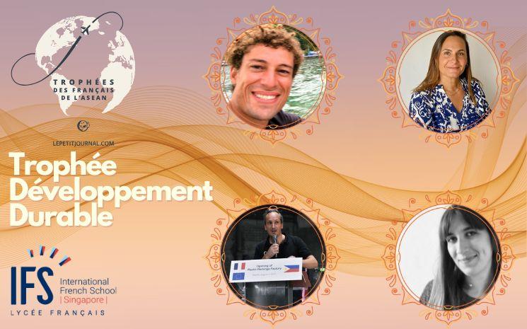 les 4 finalistes du Trophée Développement durable 2024 des Trophées des Français de l'ASEAN