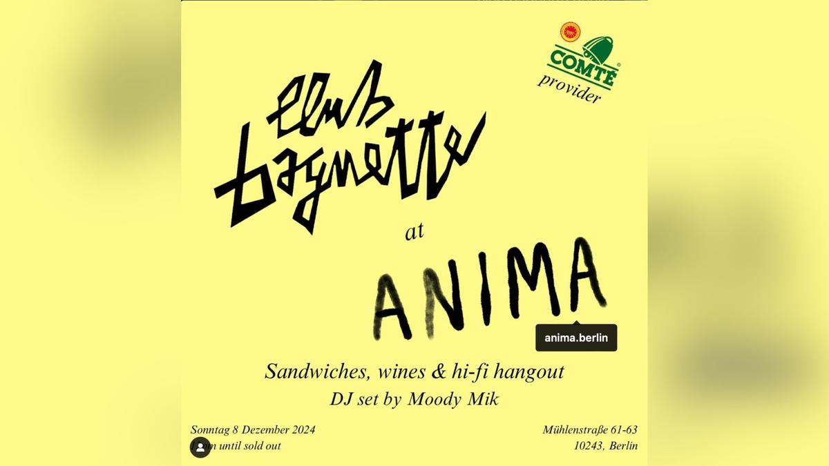 affiche club baguette anima 