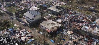 Photo des dégâts à Mayotte