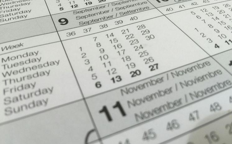 calendrier jour férié