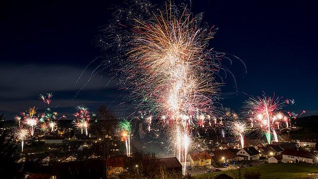 Feu d'artifice du réveillon du Nouvel An