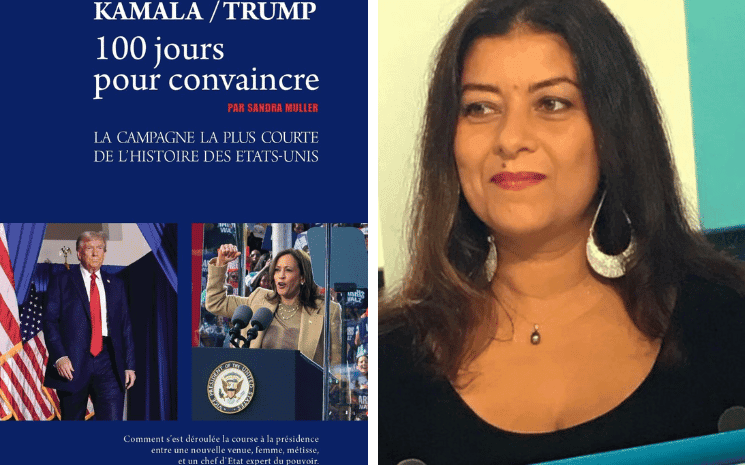 sandra Muller et son ouvrage Kamala/Trump, 100 jours pour convaincre