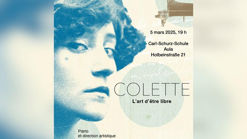 Affiche spectacle "Colette L'art d'être libre"