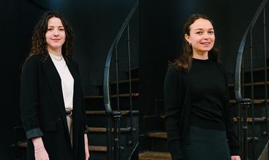 Les deux portraits des cheffes de délégations Nelly Gaillard (Y7) et Juliette Marceaux (Y20)