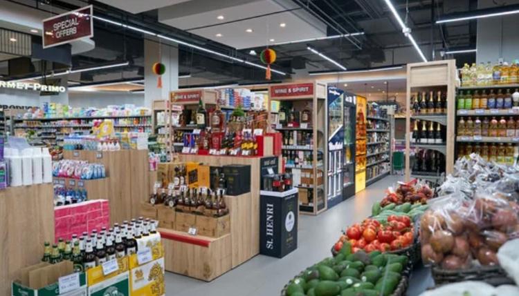 Rayon alcool supermarché 