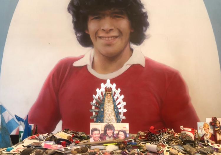 Maradona Santuario La Paternal Buenos Aires Iglesia Maradoniana