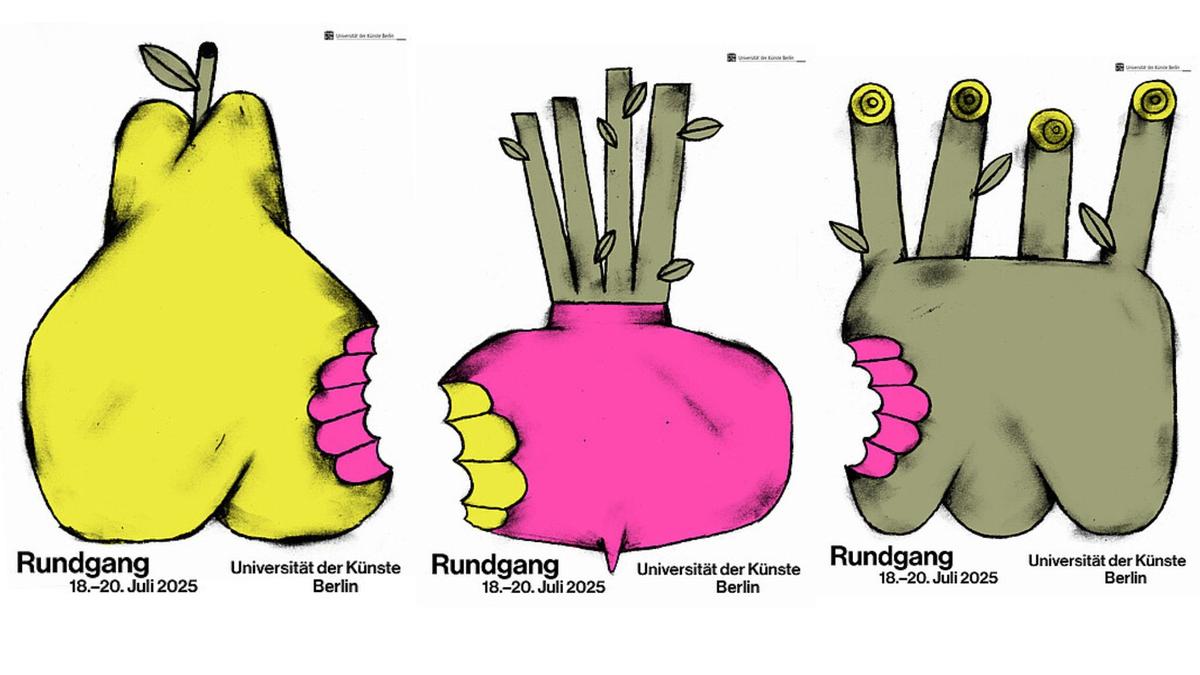 Trois affiches des journées portes ouvertes de Berlin