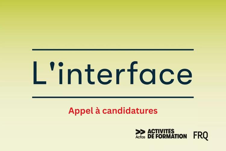 L'interface - appel à candidatures