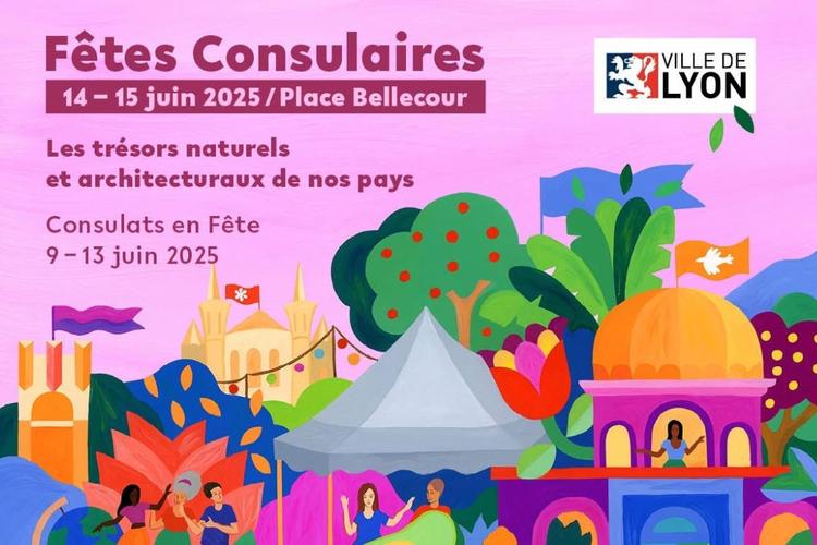 Affiche des fêtes consulaires Lyon 2025