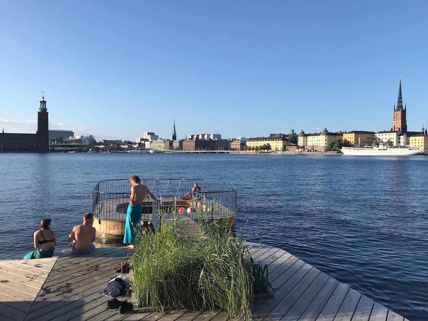 baignade à Stockholm