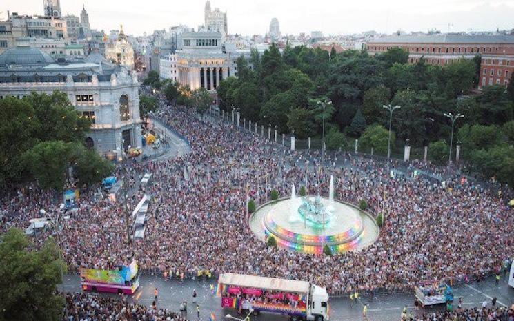 Gay Pride place Cibeles