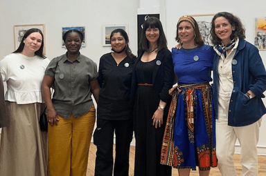 De gauche à droite : Margaux Seffar, Eugenia Joaquim, Fathema Zohura, Sarah Whitlock, Juliette Fisbein et Flavie Fuentes.