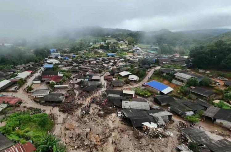 Glissement de terrain en Thaïlande 