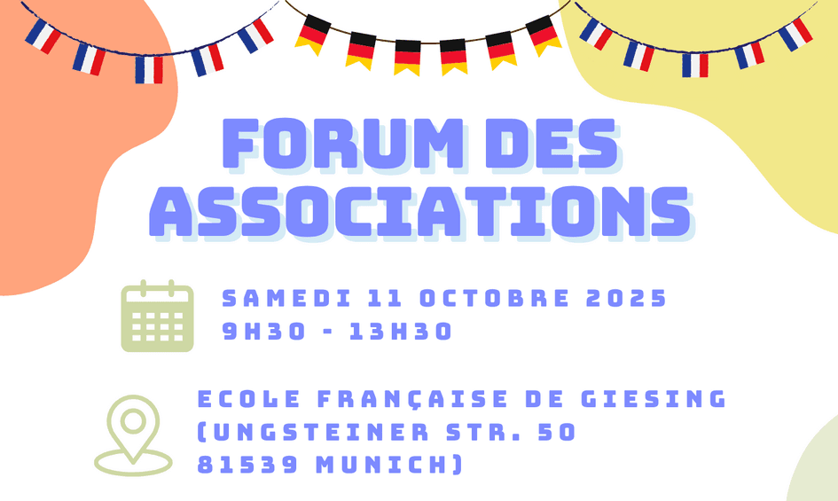 Affiche du salon des associations francophones de Bavière