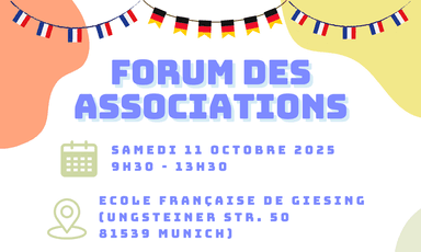Affiche du salon des associations francophones de Bavière 