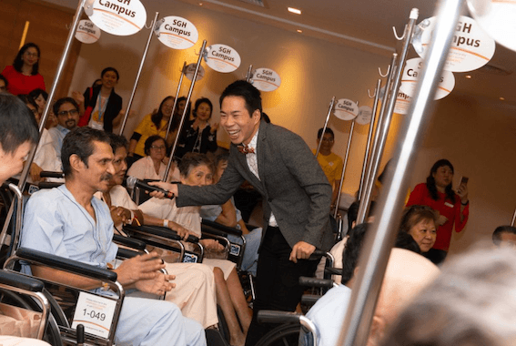 Des personnes s'amusent à l'événement Musicfest@SGH. Crédit : Sing Theatre.