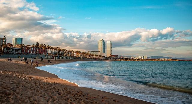 Plage à Barcelone