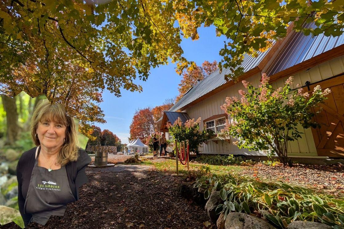 L'une des entrées du Domaine - en mortaise, Dominique Majeau, propriétaire