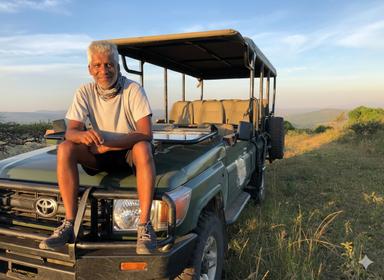 Alain Samy en Safari en Afrique du Sud
