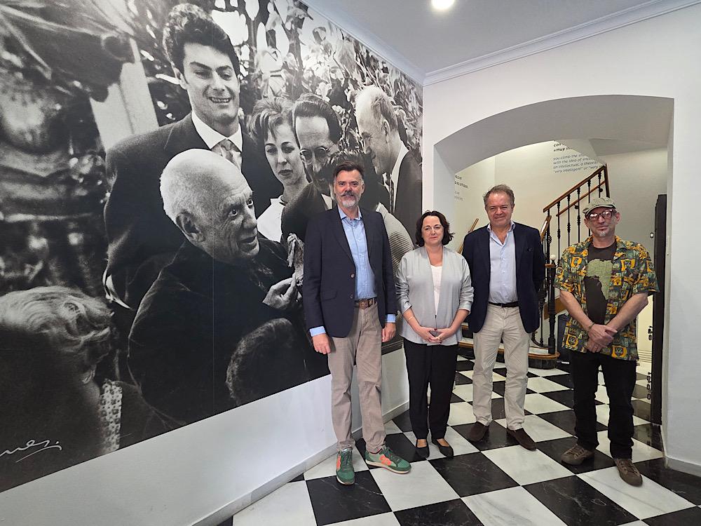 Présentation du programme au Musée Casa Natal Picasso avec Antonio Pino, Mariana Pineda, Luis Lafuente et José Ignacio Zapata / Solène Leroy