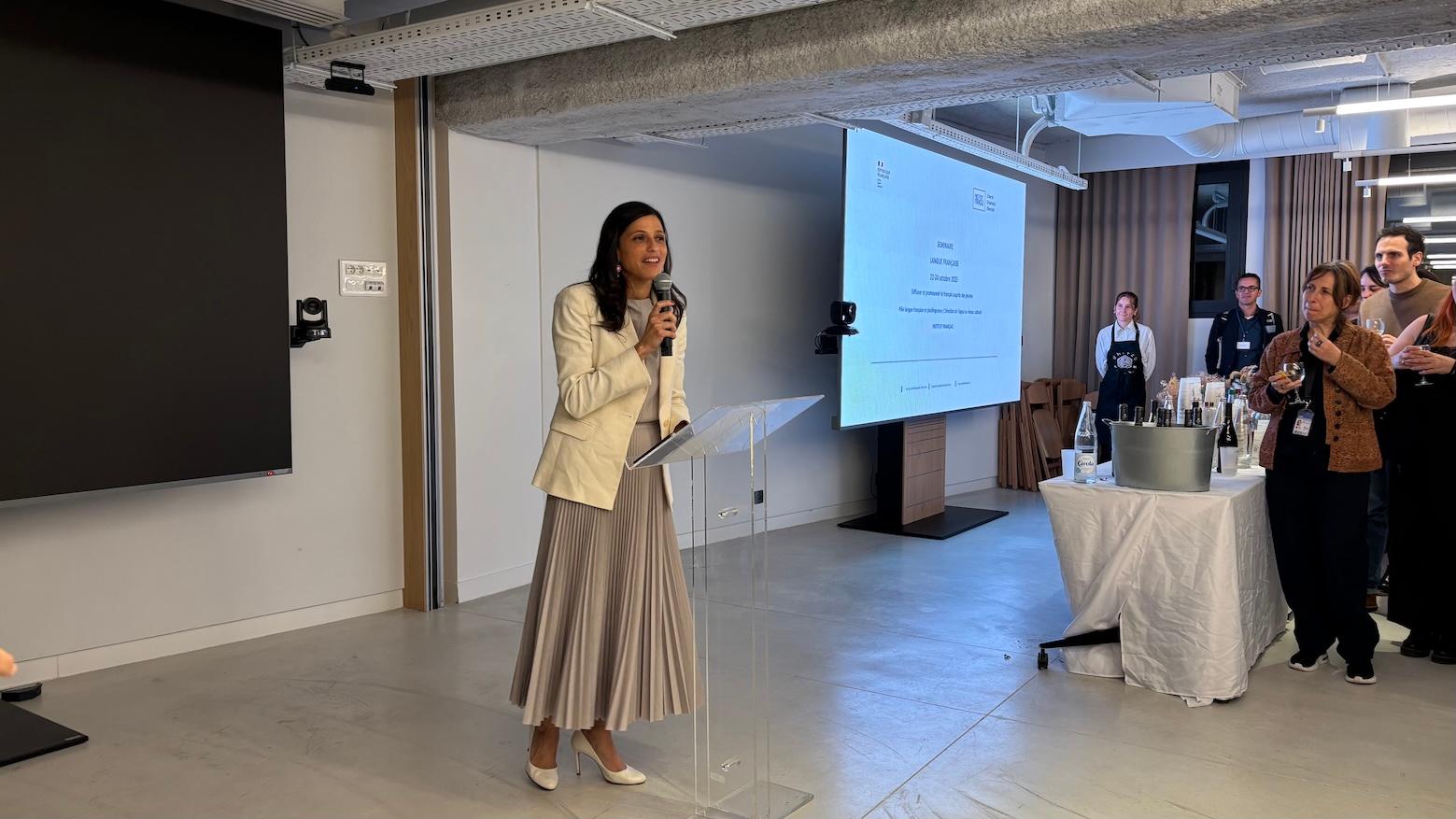 Eléonore Caroit, ministre déléguée de la francophonie à l'Institut français