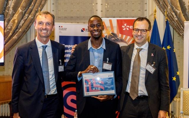 Henri Baïssas, Moussa-Cavin Beye & Simone Rossi à la résidence de France