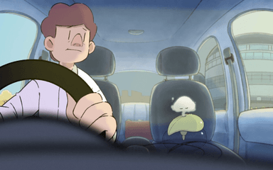 Capture d'écran de la projection du film d'animation Best of NTU ADM