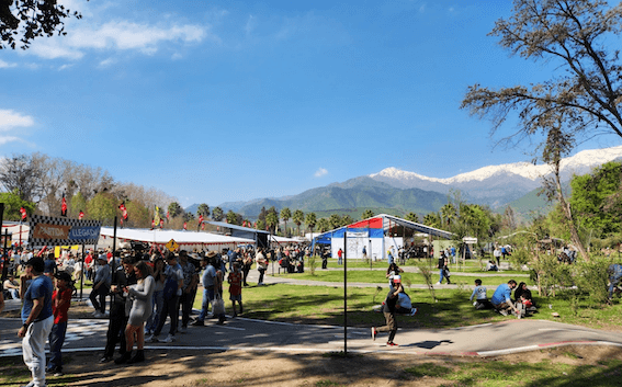 La ‘Grand Fonda de Chile’ dans le Parc O’Higgins au sein de la capitale, Santiago
