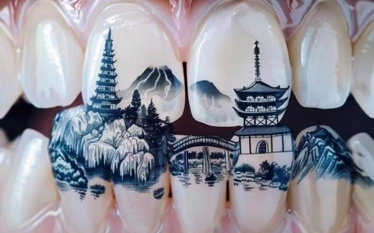 tatouage dents chine