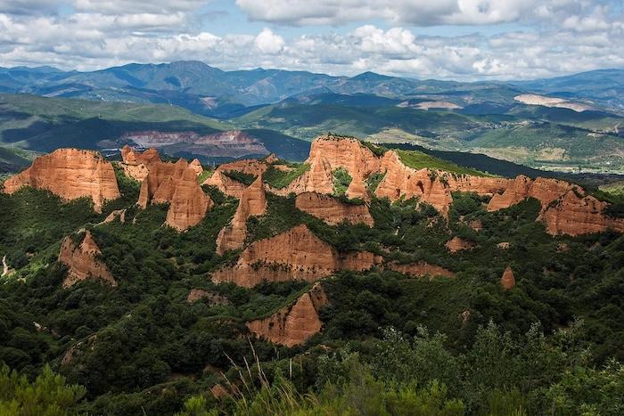 paysage de Las Médulas (León, Castille-et-León) en espagne