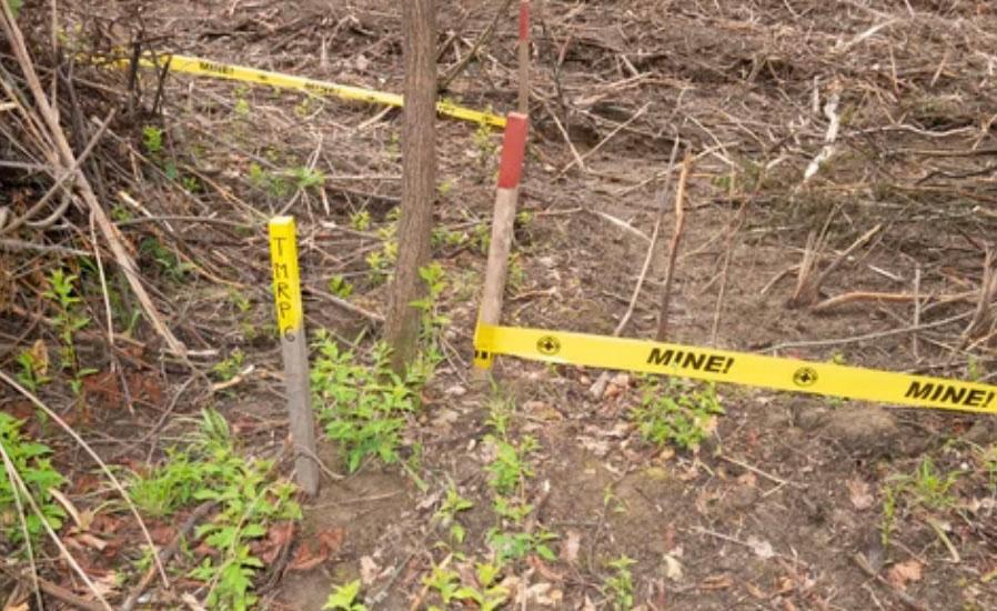 Zonage champ de mines