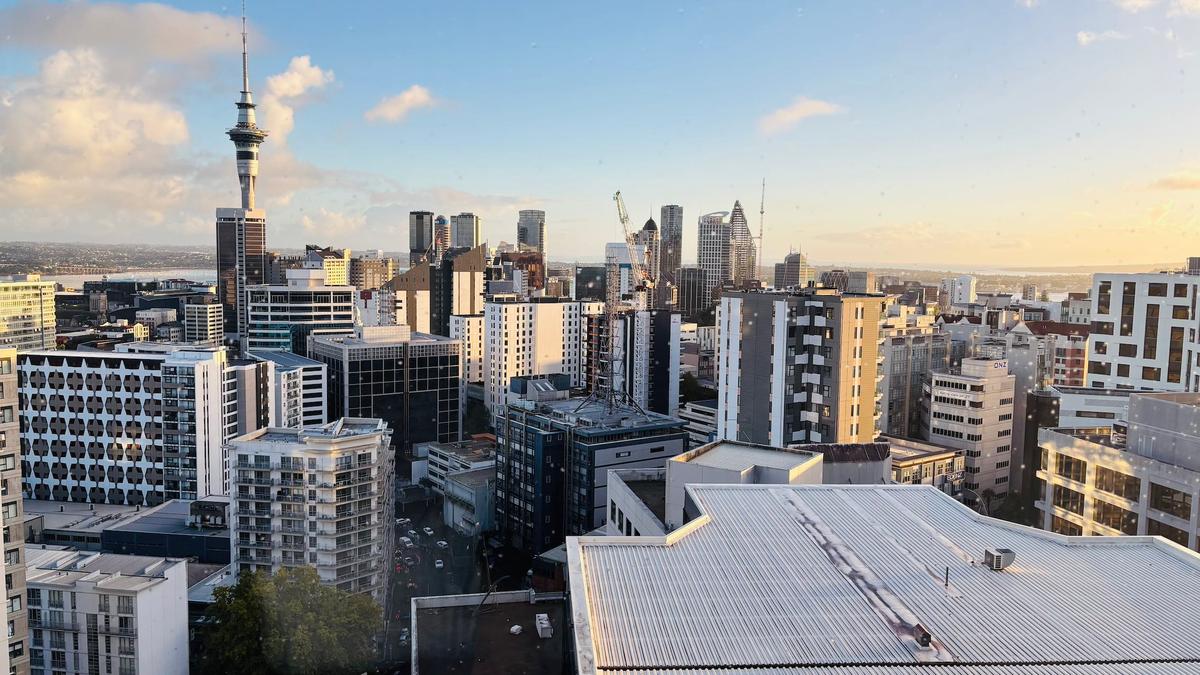 vue des toits d'Auckland 