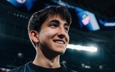 Lino Giafferi lors du match Real Madrid-Atletico 2025