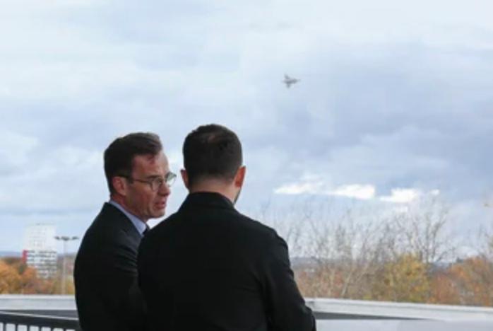 Premier ministre suédois Ulf Kristersson et le président Zelensky