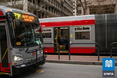 Des bus SFMTA à San Francisco