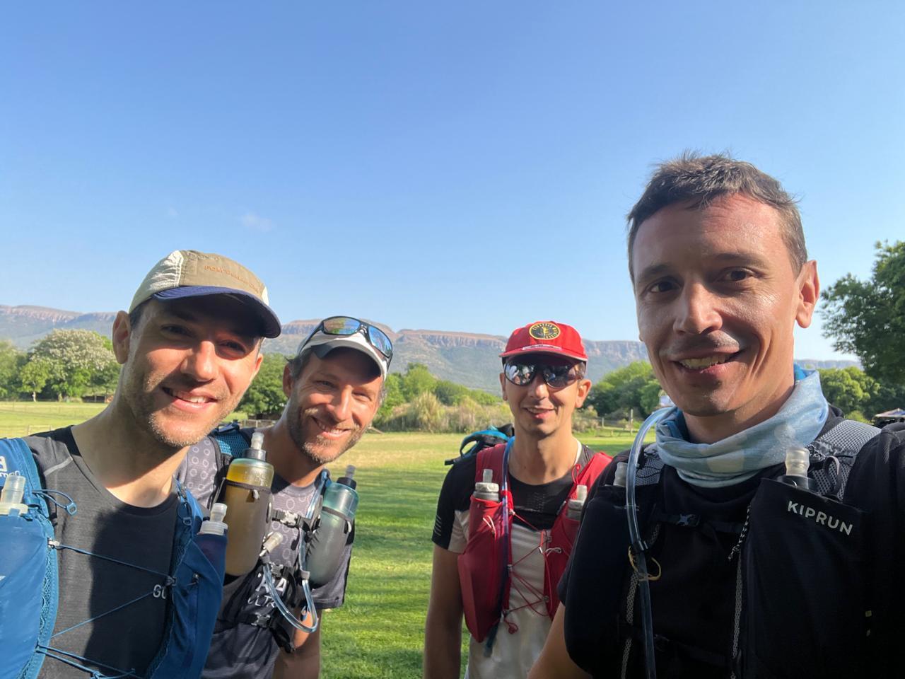 L'équipe prête pour l'Ultra Trail de Cape Town